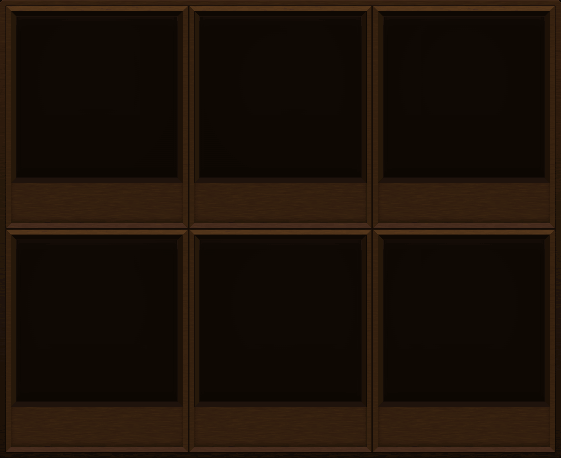 Smoked Walnut Display Case (2x3)